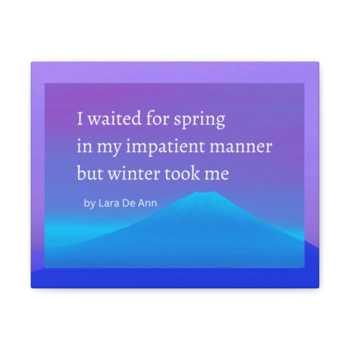 Winter - canvas - overlay - white letters - Image 2