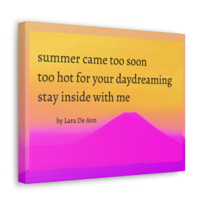 Summer - canvas - overlay - black letters
