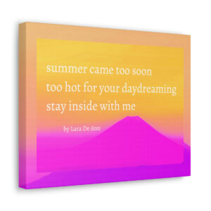 Summer - canvas - overlay - white letters