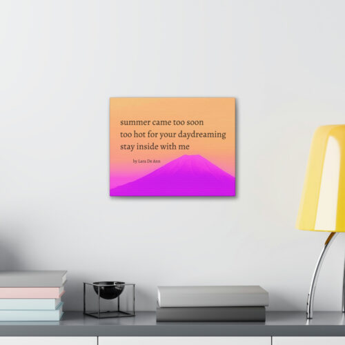 Summer - haiku - canvas - black letters - Image 3