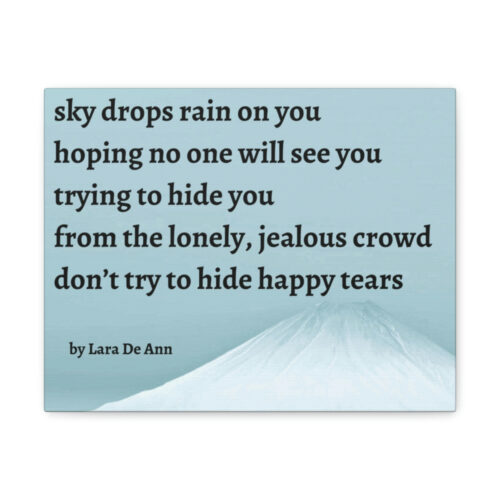 Happy Tears - canvas - snow - Image 5