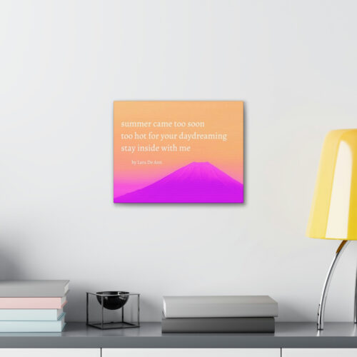 Summer - haiku - canvas - white letters - Image 3