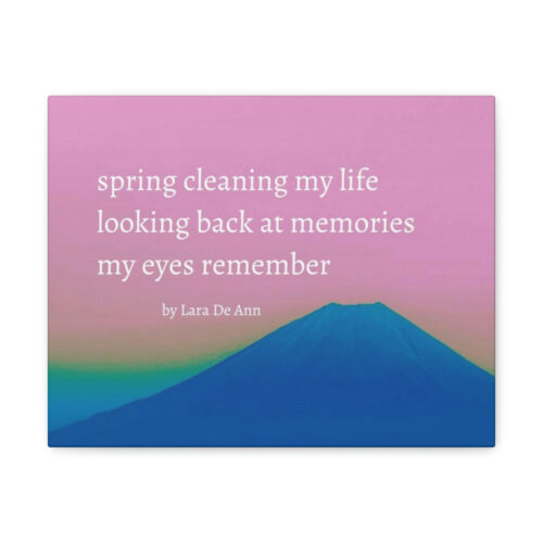 Spring - haiku - canvas - white letters - Image 2