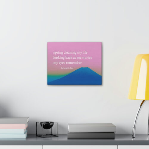 Spring - haiku - canvas - white letters - Image 3