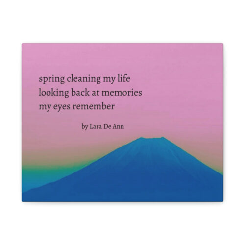 Spring - haiku - canvas - black letters - Image 2