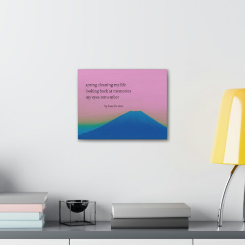 Spring - haiku - canvas - black letters - Image 3