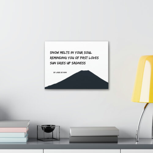 Sun Dries up Sadness - canvas - b & w - Image 8
