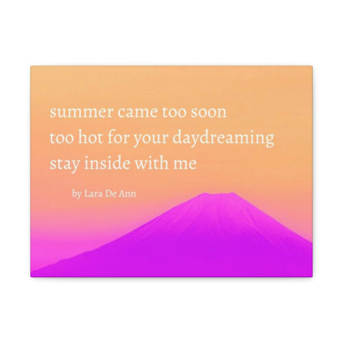 Summer - haiku - canvas - white letters - Image 15