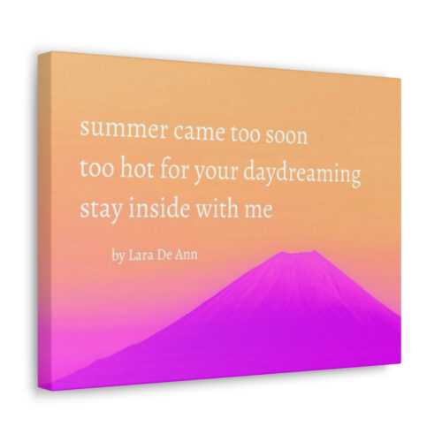 Summer - haiku - canvas - white letters - Image 16