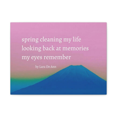 Spring - haiku - canvas - white letters - Image 12