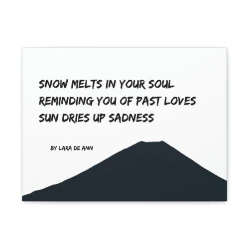 Sun Dries up Sadness - canvas - b & w - Image 6