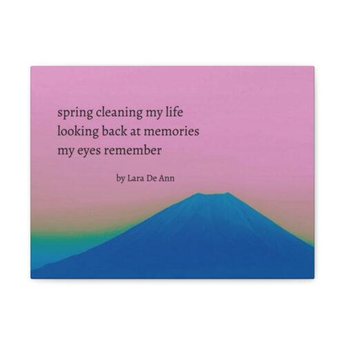 Spring - haiku - canvas - black letters - Image 12