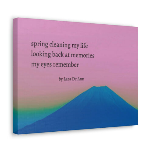 Spring - haiku - canvas - black letters - Image 13