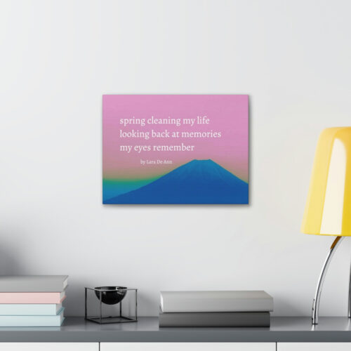 Spring - haiku - canvas - white letters - Image 14