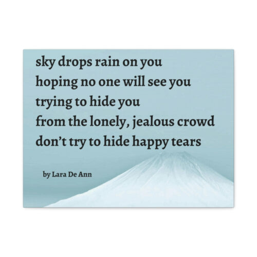 Happy Tears - canvas - snow - Image 8