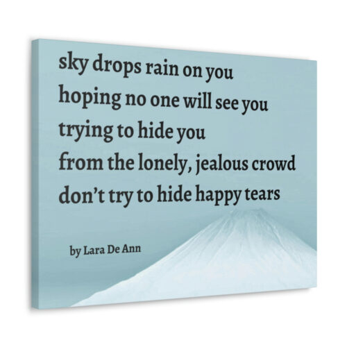 Happy Tears - canvas - snow - Image 9