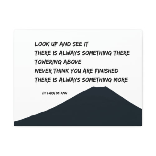 Look Up - tanka - canvas - b & w - Image 2