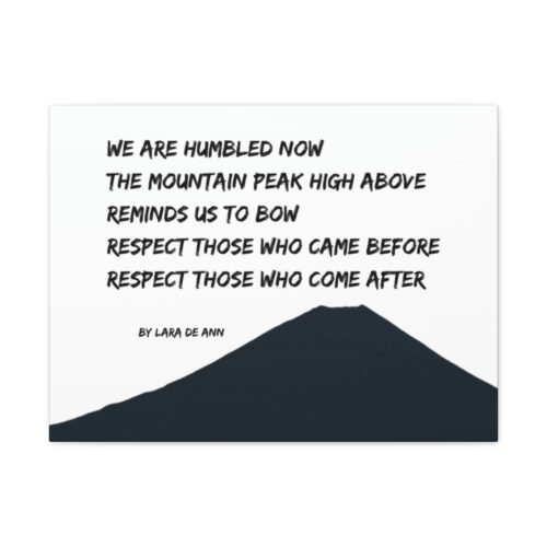 Respect - tanka - canvas - b & w - Image 8