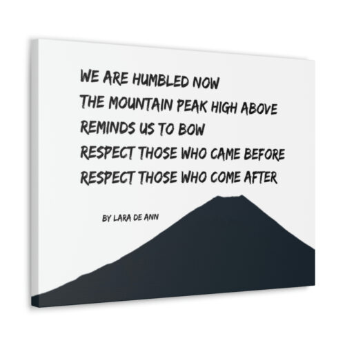 Respect - tanka - canvas - b & w - Image 9