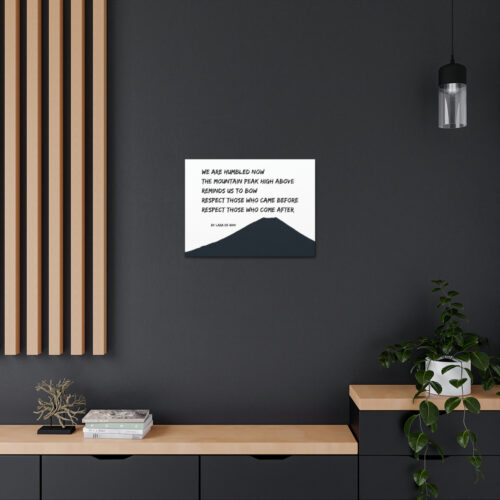 Respect - tanka - canvas - b & w - Image 10