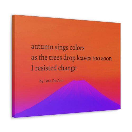 Autumn - haiku - canvas - black letters - Image 15