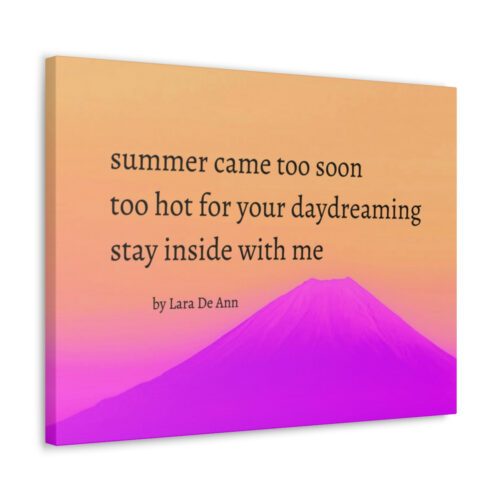 Summer - haiku - canvas - black letters - Image 16