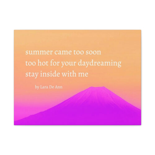 Summer - haiku - canvas - white letters - Image 19