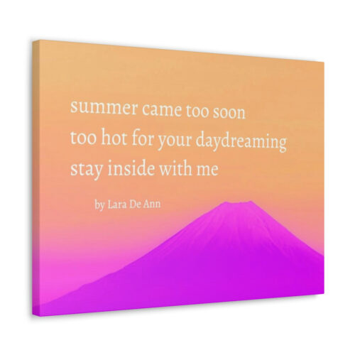Summer - haiku - canvas - white letters - Image 20