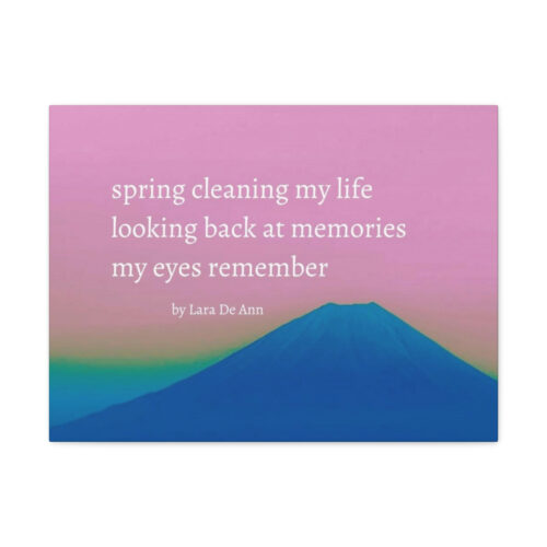 Spring - haiku - canvas - white letters - Image 15