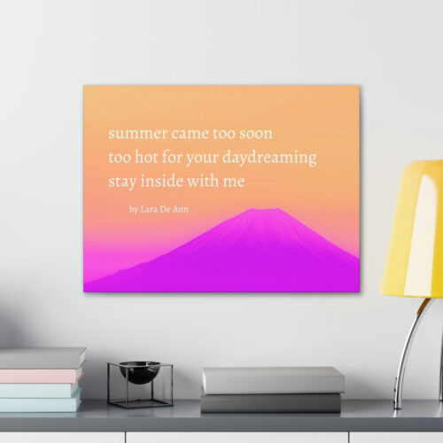 Summer - haiku - canvas - white letters - Image 21