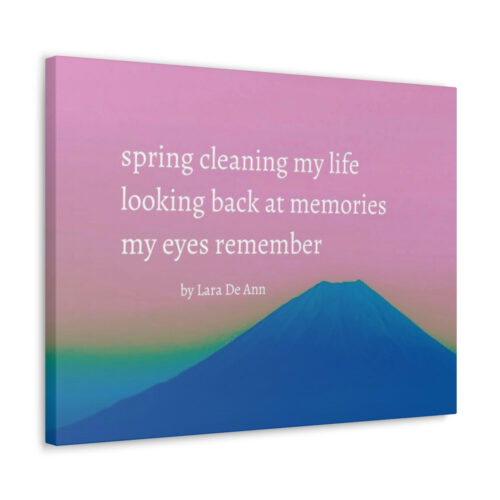 Spring - haiku - canvas - white letters - Image 16