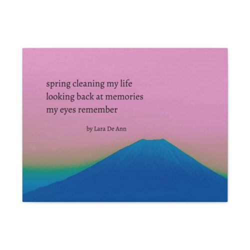 Spring - haiku - canvas - black letters - Image 15
