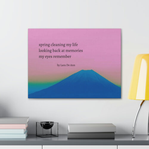 Spring - haiku - canvas - black letters - Image 17