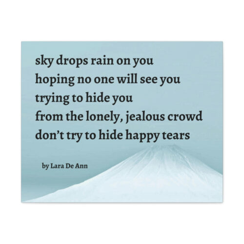Happy Tears - canvas - snow - Image 11