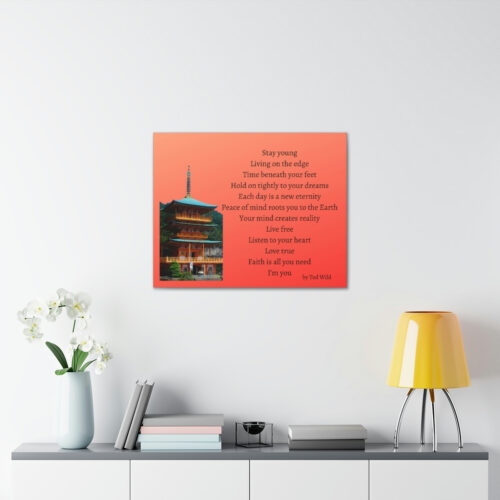 Live Free - pagoda - canvas - orange - Image 13