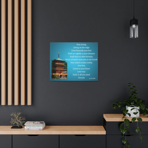 Live Free - pagoda - canvas - green - Image 12