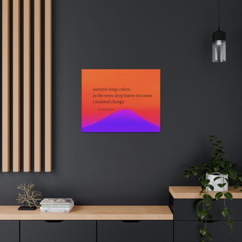 Autumn - haiku - canvas - black letters - Image 19