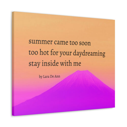 Summer - haiku - canvas - black letters - Image 19
