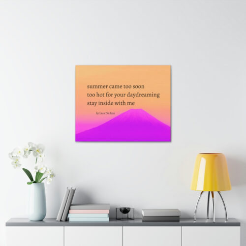 Summer - haiku - canvas - black letters - Image 20