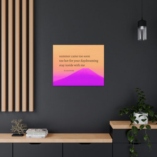 Summer - haiku - canvas - black letters - Image 21