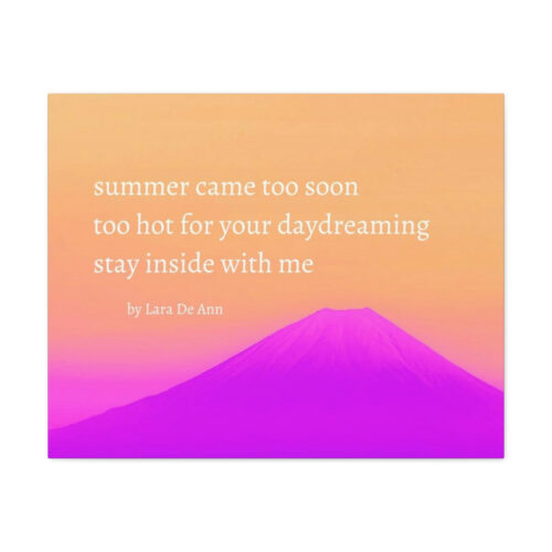 Summer - haiku - canvas - white letters - Image 23