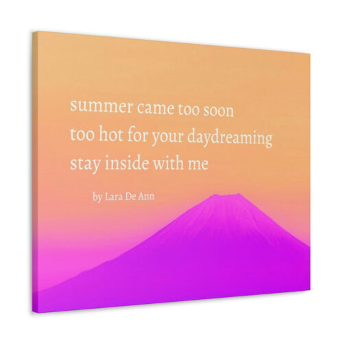 Summer - haiku - canvas - white letters - Image 24