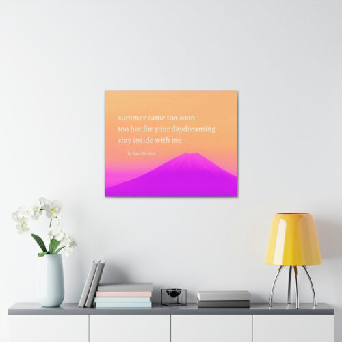 Summer - haiku - canvas - white letters - Image 25