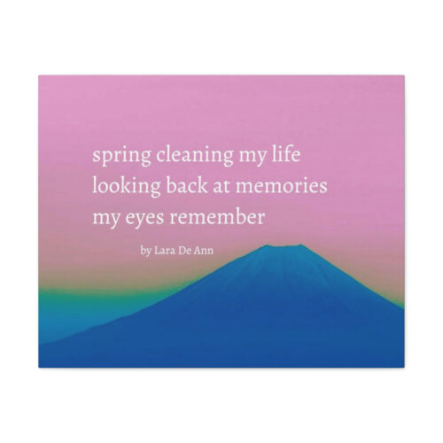 Spring - haiku - canvas - white letters - Image 18