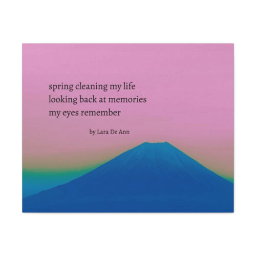 Spring - haiku - canvas - black letters - Image 19