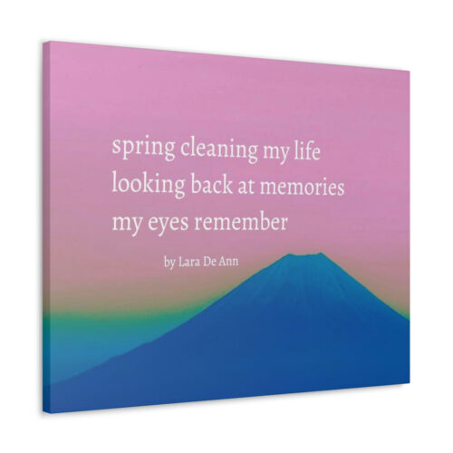 Spring - haiku - canvas - white letters - Image 19