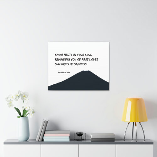 Sun Dries up Sadness - canvas - b & w - Image 9