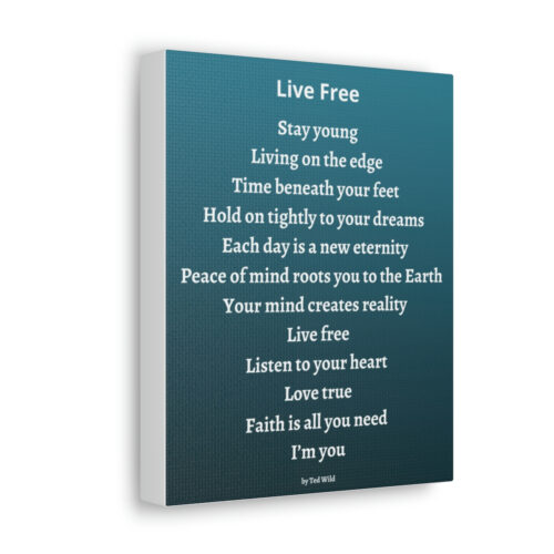 Live Free - canvas - green - Image 19
