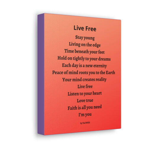 Live Free - canvas - orange - Image 22