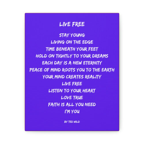 Live Free - canvas - purple - Image 10